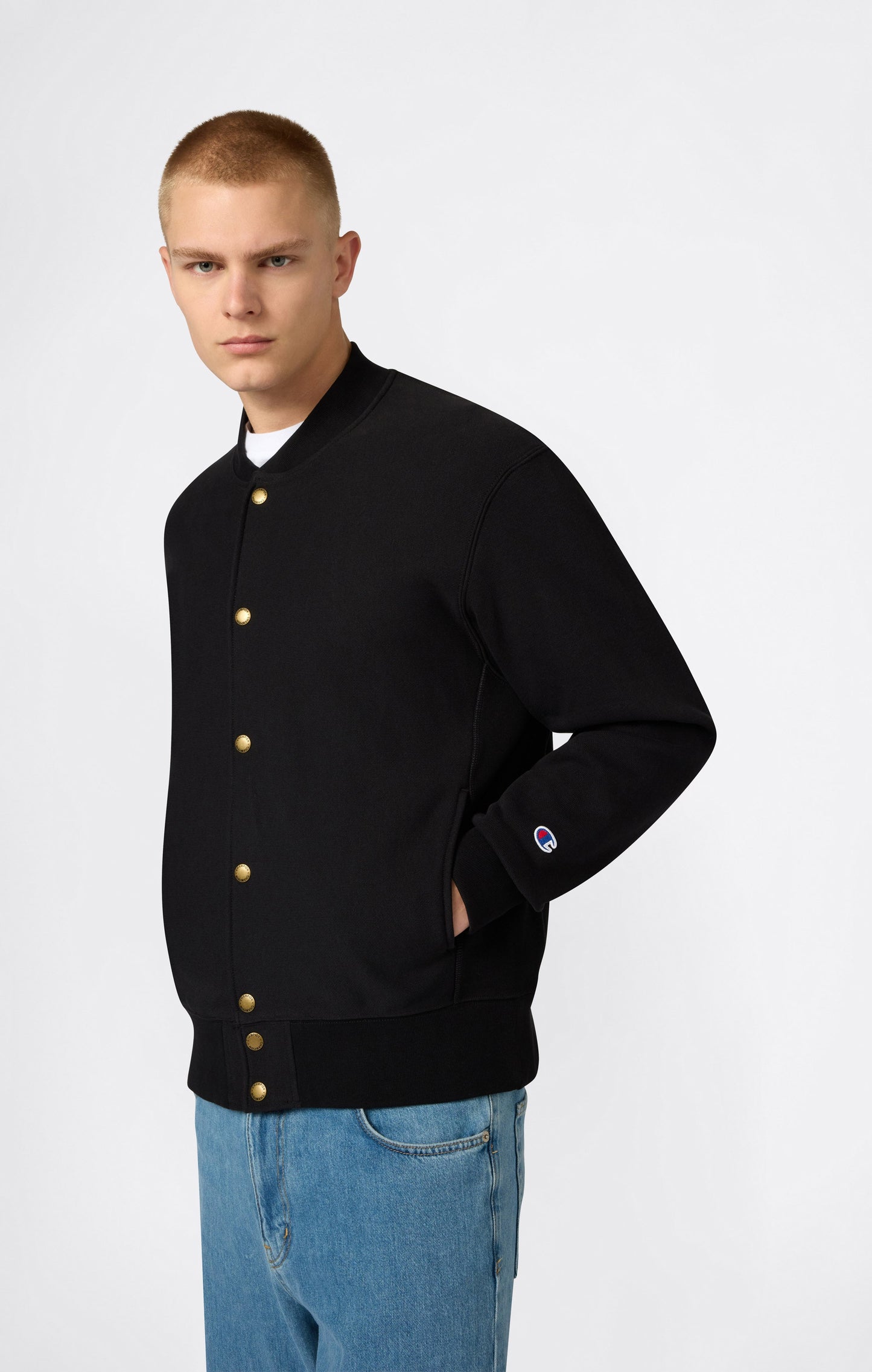 Men's Lightweight Reverse Weave Bomber Sweatshirt