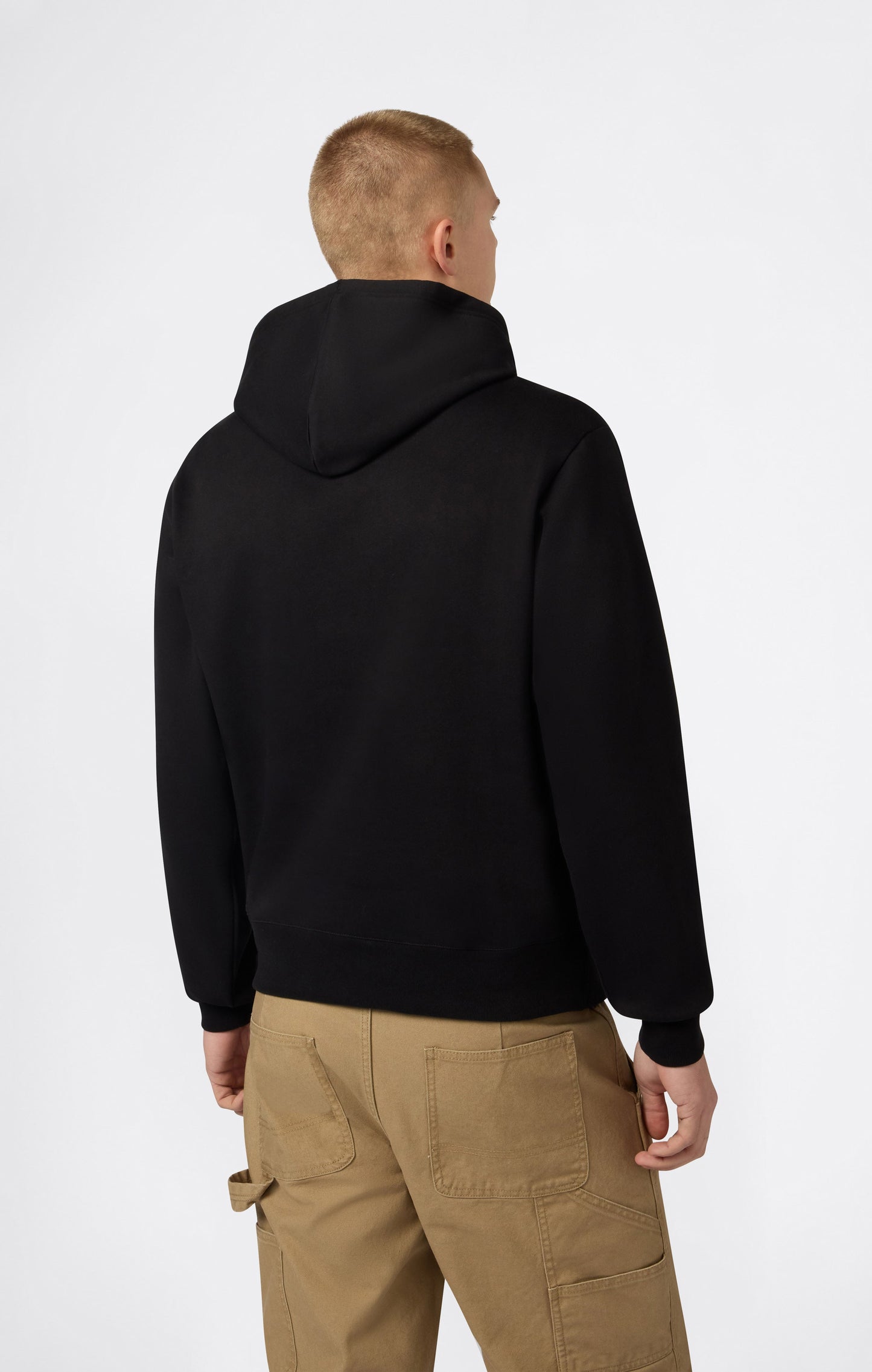 Men's Hooded Sweatshirt With Brushed Interior And Puff Print Logo
