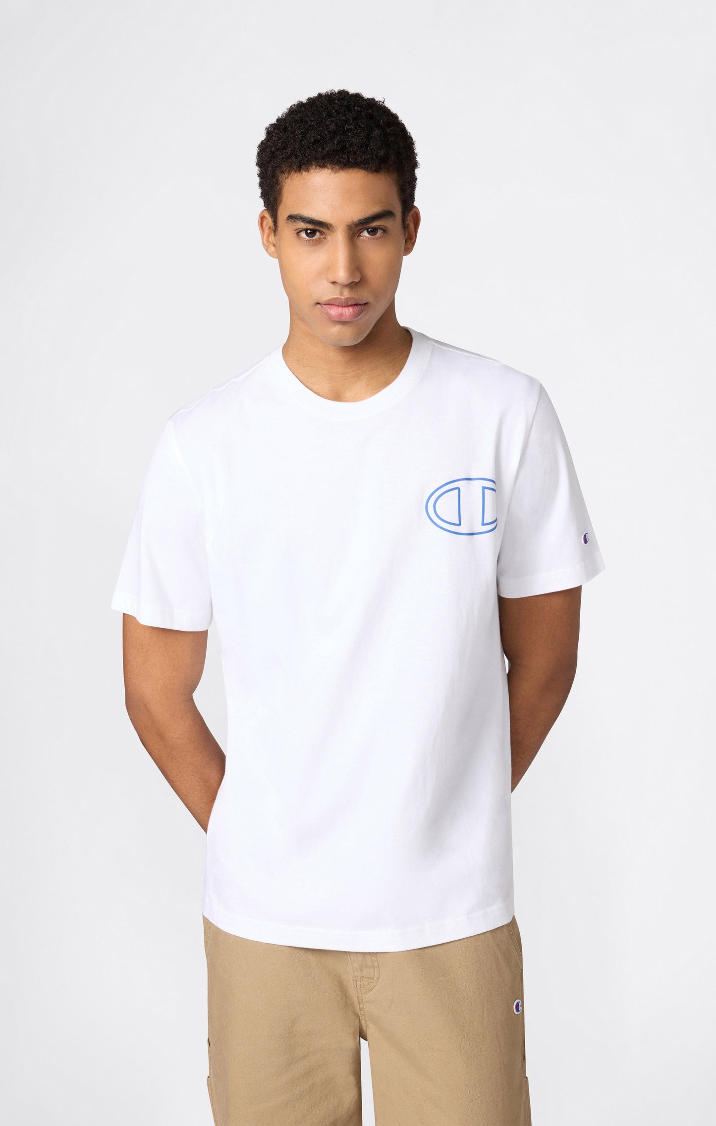 Men's Crewneck T-Shirt With Puff Print Graphic