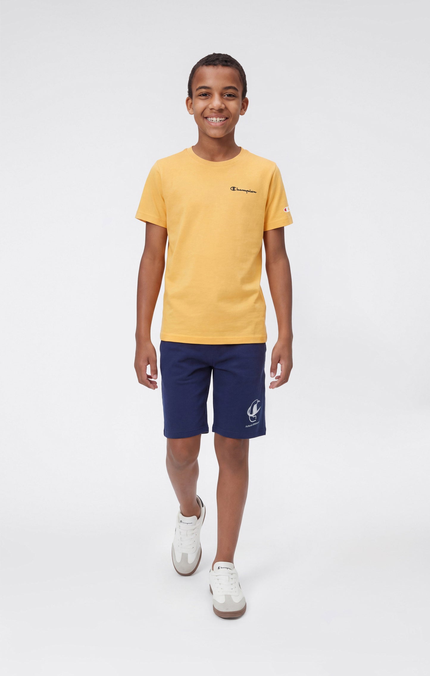 Boys' Crewneck Small Script Logo T-Shirt Icons