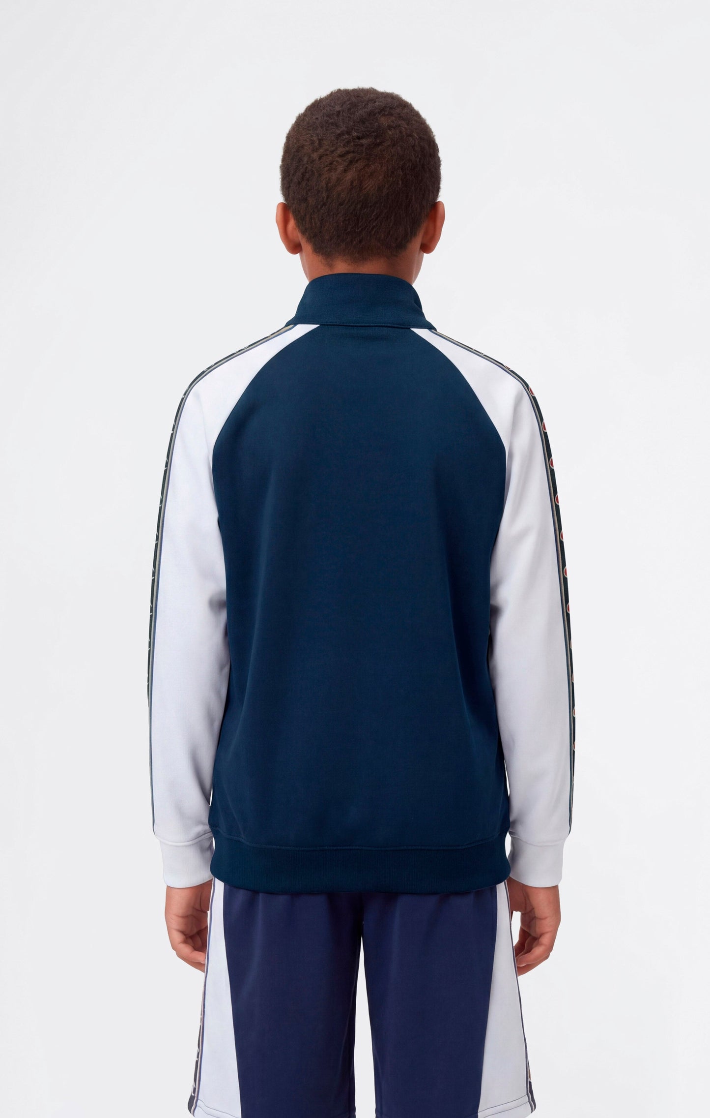 Boys' Full Zip Sweatshirt with Tape Logo