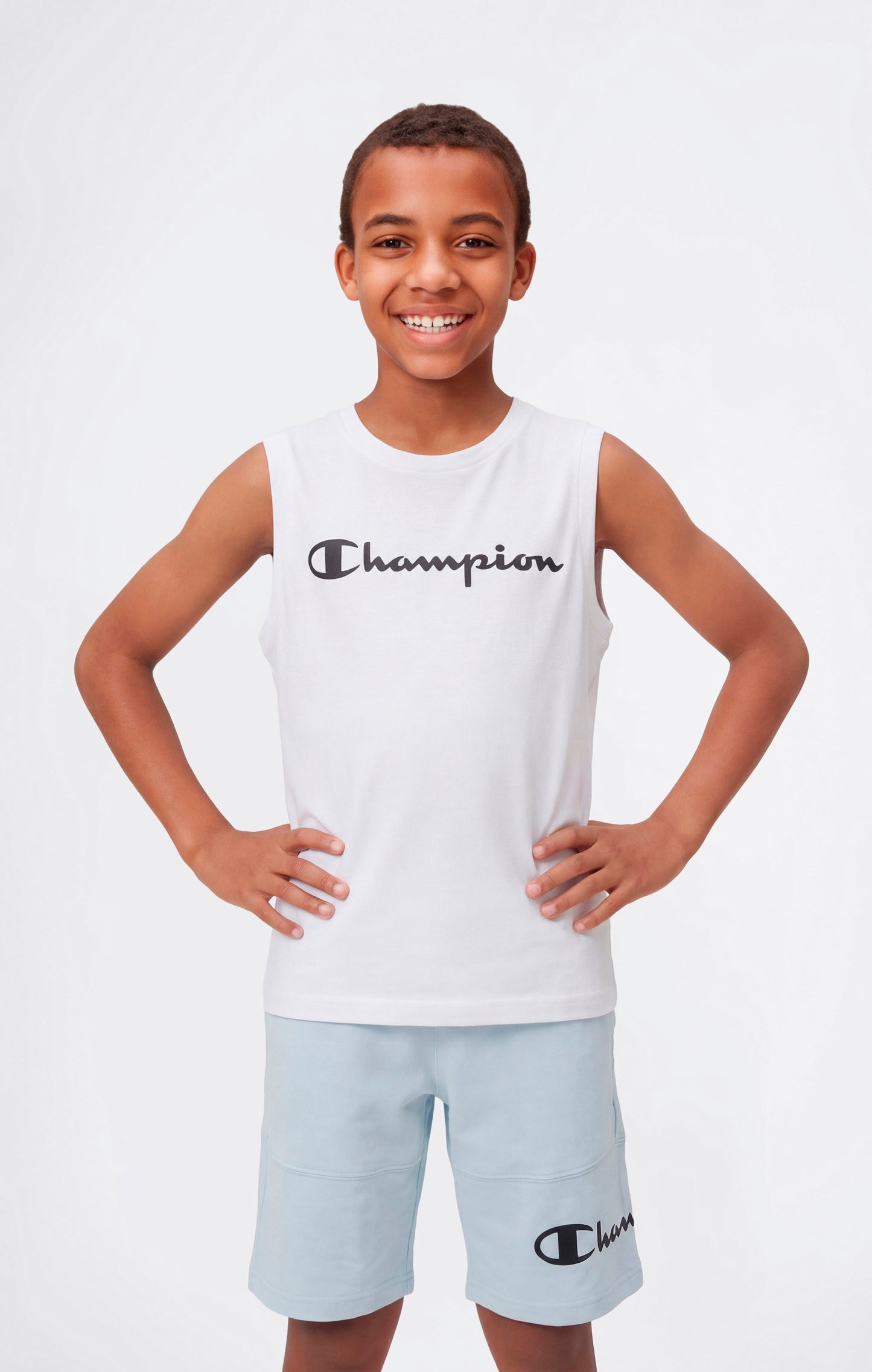 Boys' Tank Top with Maxi Printed Logo