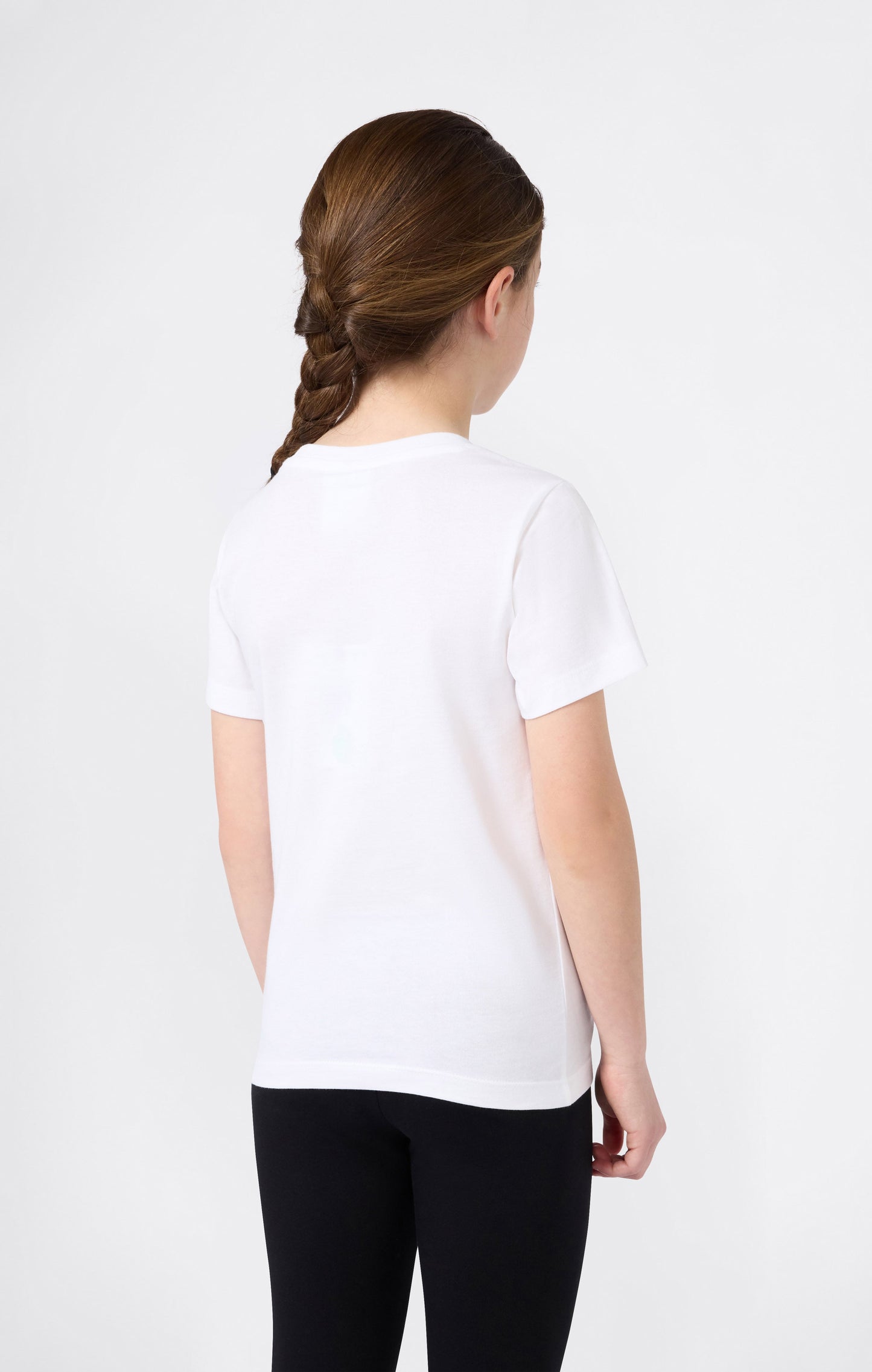 Girls' Crewneck T-shirt Slim Fit Icons