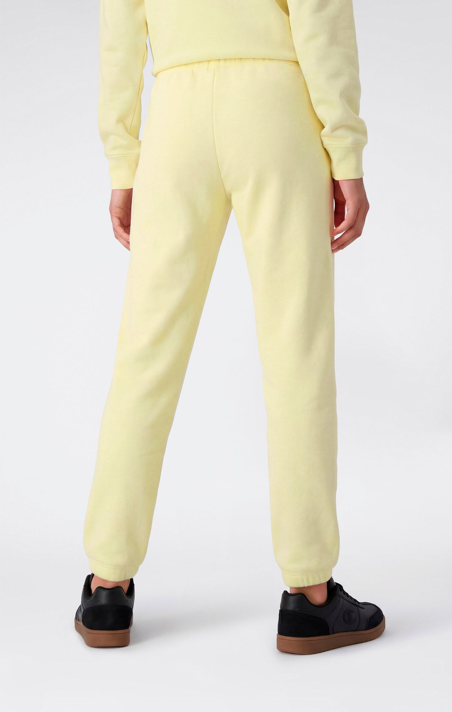 Girls' Elastic Cuff Pants With Embroidered Logo