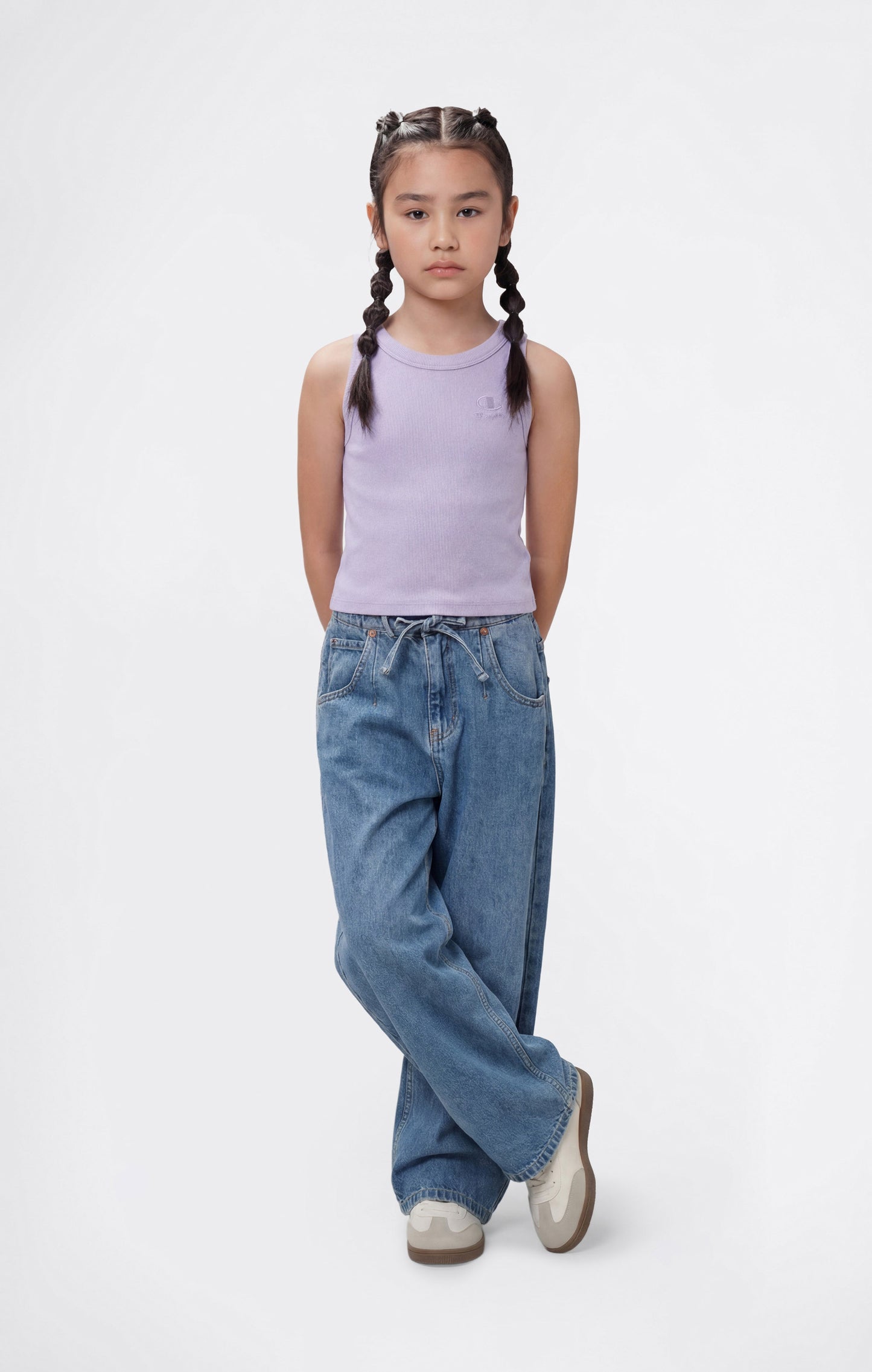 Girls' Washed Effect Tank Top Icons