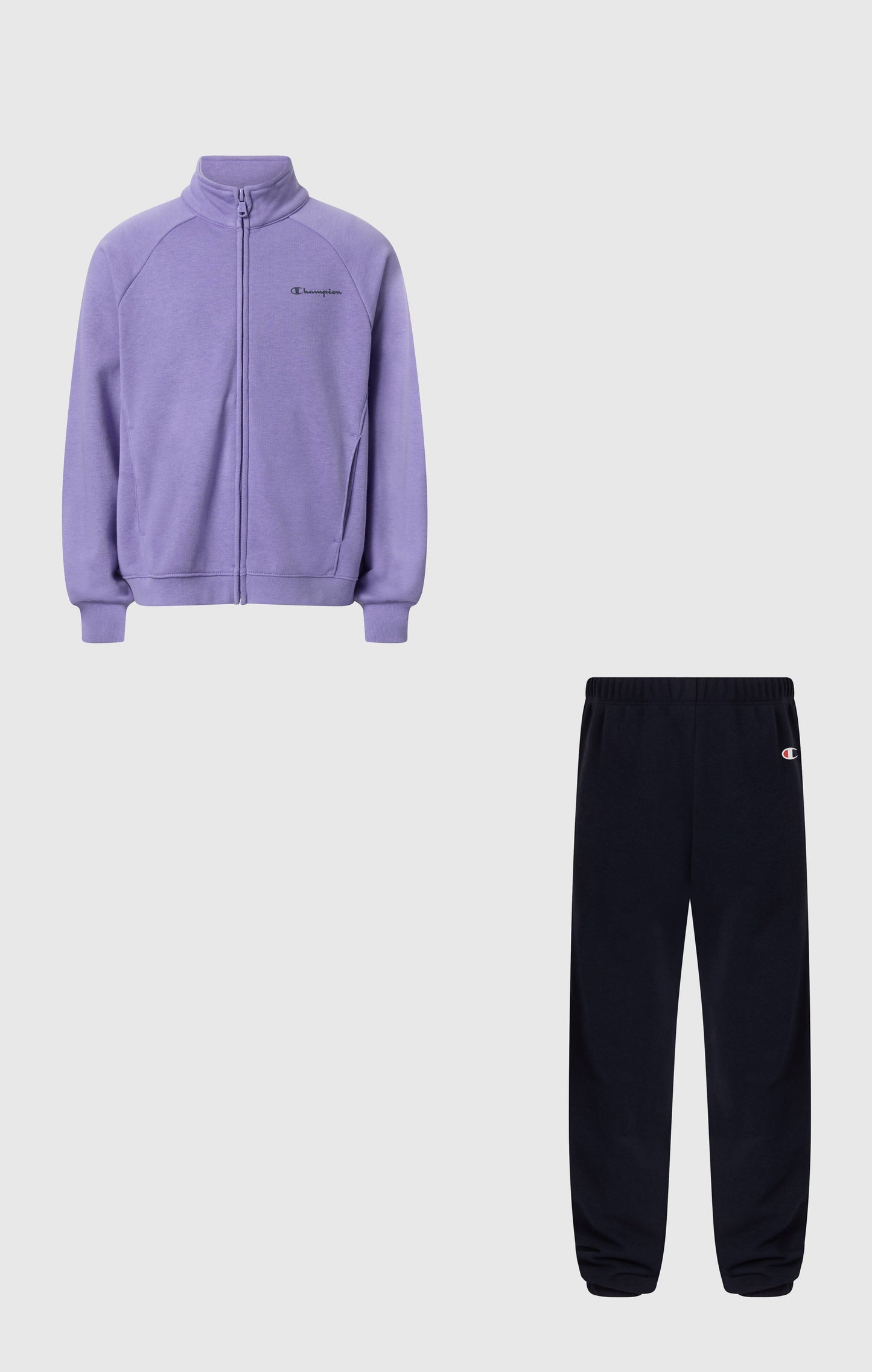 Girls' Full Zip Sweatshirt and Pants Tracksuit