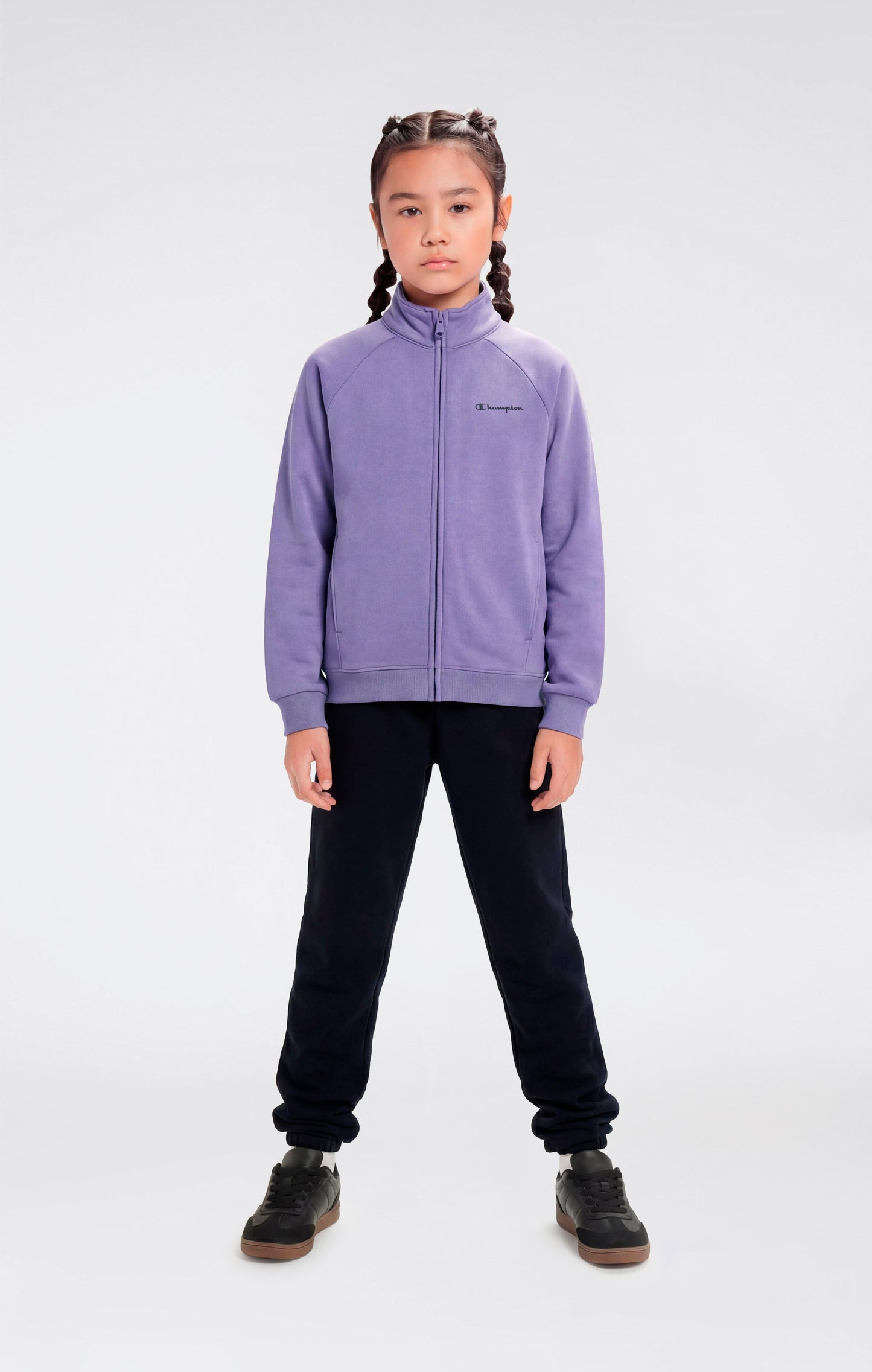 Girls' Full Zip Sweatshirt and Pants Tracksuit