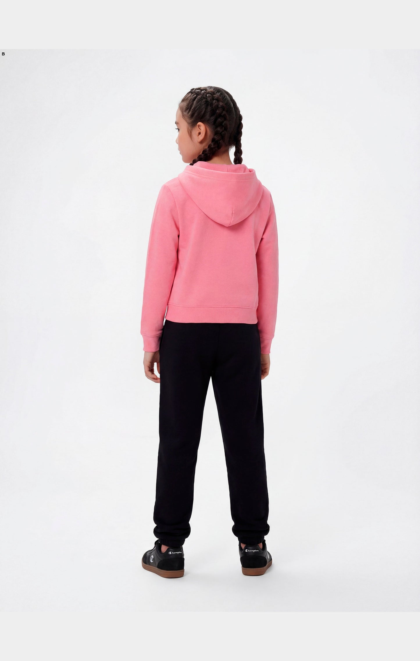 Girls' Hooded Full Zip Sweatshirt and Pants Tracksuit with Graphic