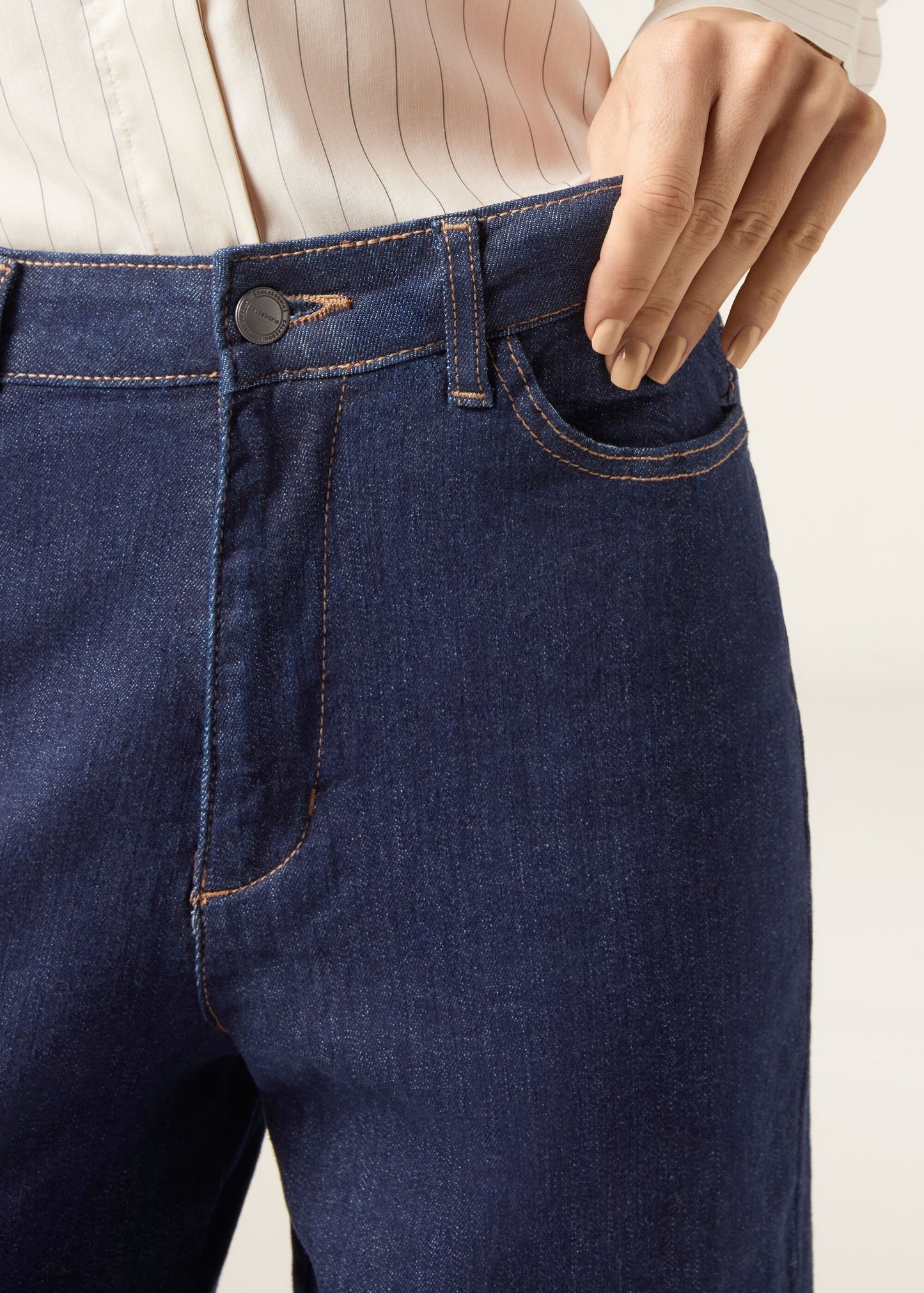Wide Leg Stretch Jeans