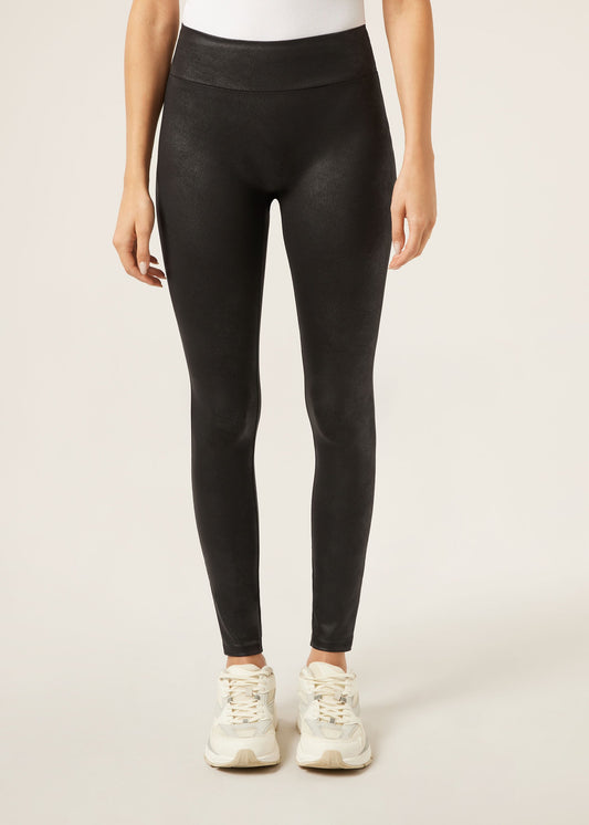 Scrunch Coated Effect Leggings