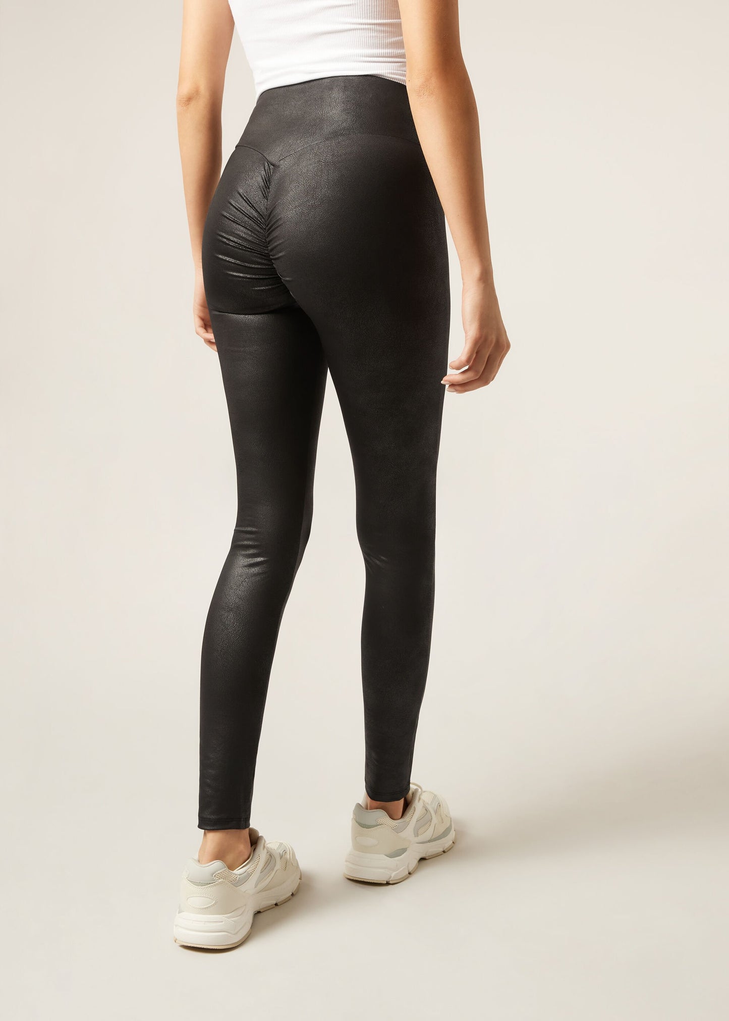 Scrunch Coated Effect Leggings